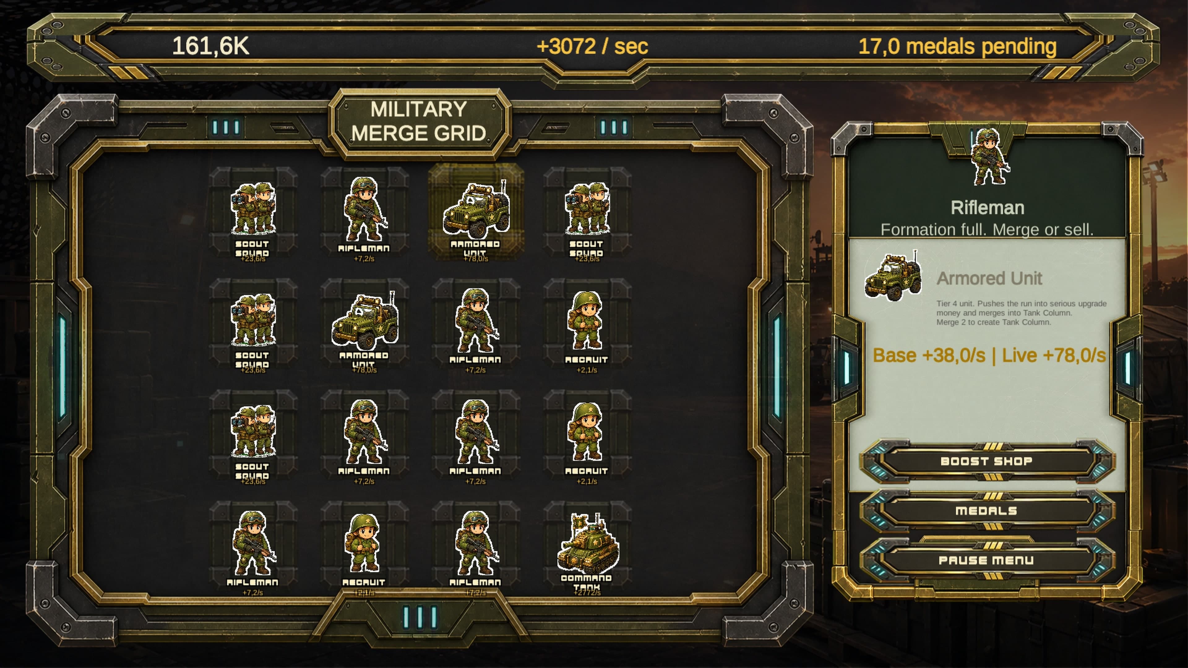 Military Merge, скриншот 4